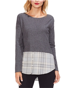 Vince Camuto Womens Layered Look Pullover Blouse