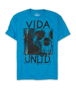 Ecko Unltd. Mens Neon Vida Skull Vinyl Graphic T-Shirt