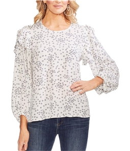 Vince Camuto Womens Flutter Pullover Blouse