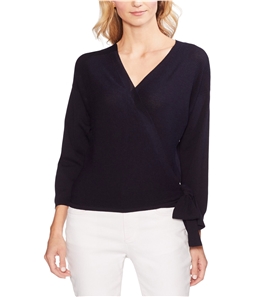 Vince Camuto Womens Sweater Wrap Blouse