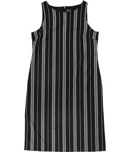 Vince Camuto Womens Stripe Split Hem Sheath Dress