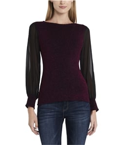 Vince Camuto Womens Sparkle Pullover Blouse