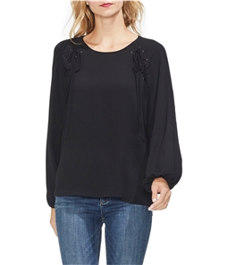 Vince Camuto Womens Laced Shoulders Pullover Blouse