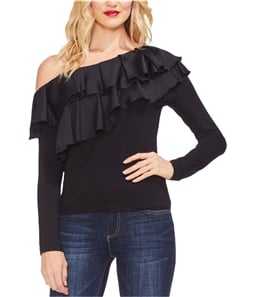 Vince Camuto Womens Tiered Ruffle One Shoulder Blouse