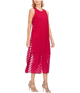Vince Camuto Womens Striped Maxi Dress