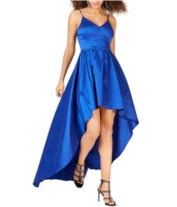 Bee Darlin Womens Solid High-Low Gown Dress