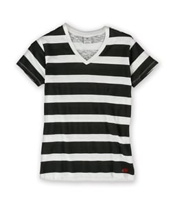 Ecko Unltd. Womens Stripe Slub Graphic T-Shirt