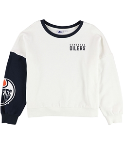 STARTER Womens Edmonton Oilers Split Sleeves Sweatshirt