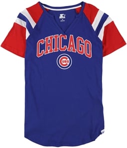 STARTER Womens Chicago Cubs Graphic T-Shirt