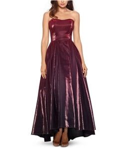 Betsy & Adam Womens Glitter High-Low Gown Dress