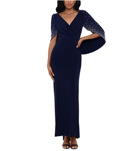 Betsy & Adam Womens Embellished Gown Dress