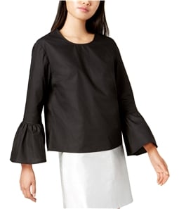 Glam Womens Bell Sleeve Knit Blouse