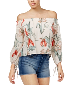 ASTR The Label Womens Chavelle Off the Shoulder Blouse