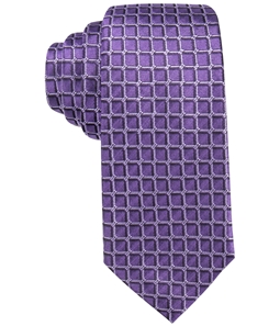 Alfani Mens Leonard Grid Self-tied Necktie