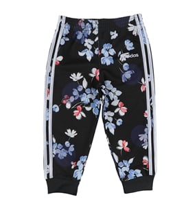 Adidas Girls Floral Athletic Track Pants