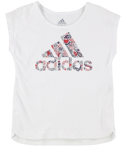 Adidas Girls Printed Graphic T-Shirt