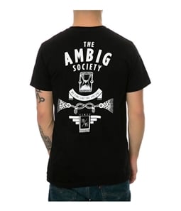 AMBIG Mens The Concealed Back Hit Graphic T-Shirt