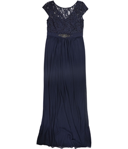 Adrianna Papell Womens Embellished Gown Dress