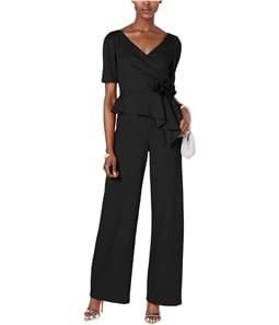 Adrianna Papell Womens Rosette Jumpsuit