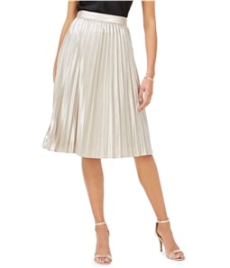 Adrianna Papell Womens Shimmer A-line Pleated Skirt