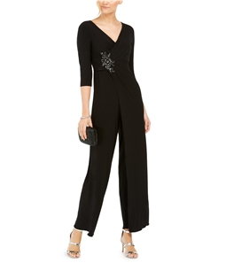 Adrianna Papell Womens Embellished Jumpsuit