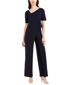 Adrianna Papell Womens Draped Jumpsuit