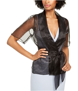 Adrianna Papell Womens Organza Shrug Jacket