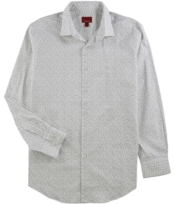 Alfani Mens Triangle Dot Button Up Dress Shirt