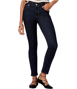 7 For All ManKind Womens High Waist Ankle Skinny Fit Jeans