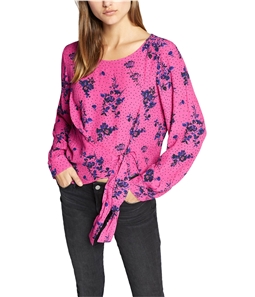 Sanctuary Clothing Womens Wrap It Up Pullover Blouse