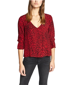 Sanctuary Clothing Womens Smocked Button Down Blouse