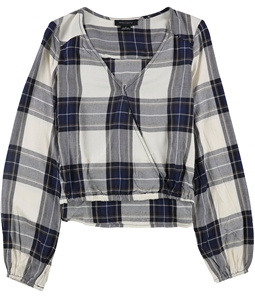 Sanctuary Clothing Womens Plaid Pullover Blouse