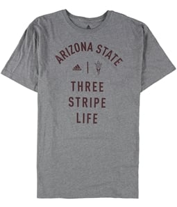 Adidas Mens ASU Three Stripe Life Graphic T-Shirt