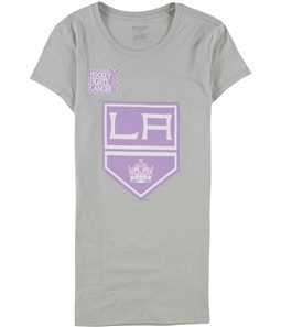 Reebok Womens Hockey Fights Cancer LA Kings Graphic T-Shirt