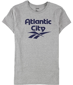 Reebok Womens Atlantic City Linear Logo Graphic T-Shirt