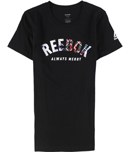 Reebok Womens Always Merry Graphic T-Shirt