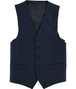 Marc New York Mens Solid Five Button Vest