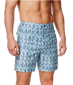 Calvin Klein Mens Vintage Geometric Swim Bottom Board Shorts