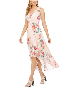 Calvin Klein Womens Floral High-Low Dress