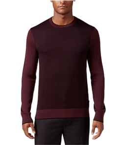 Michael Kors Mens Colorblocked Herringbone Pullover Sweater