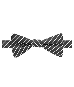 Countess Mara Mens Stripe Self-tied Bow Tie