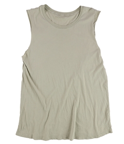 Mouchette Womens Solid Raw Edges Tank Top