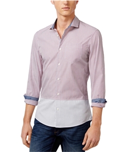 Michael Kors Mens Colorblocked Button Up Shirt