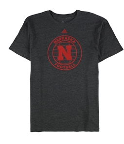 Adidas Mens Nebraska Football Graphic T-Shirt