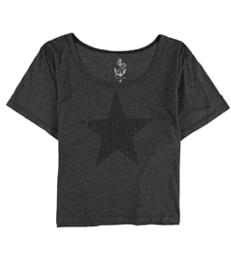 dELiA*s Womens Faux Sequin Star Graphic T-Shirt