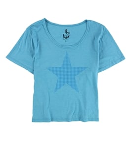dELiA*s Womens Faux Sequin Star Graphic T-Shirt