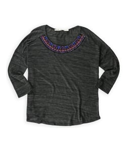 Gibson Womens Native Beaded Embellished T-Shirt