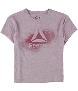 Reebok Girls Spraypaint Logo Graphic T-Shirt