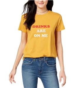 ban.do Womens Drinks On Me Graphic T-Shirt