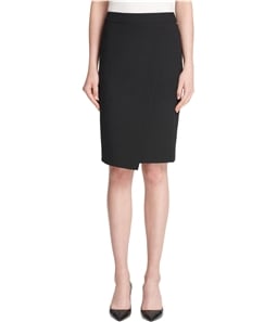 DKNY Womens Crossover Asymmetrical Skirt